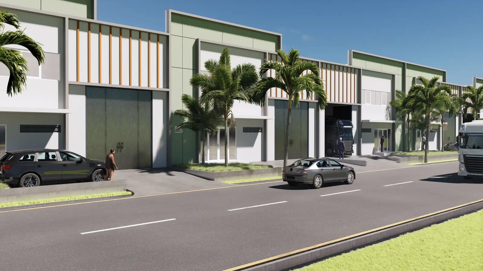 3D Render Gudang Multiguna